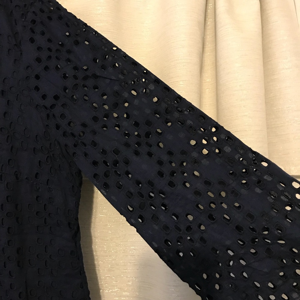 Navy Blue dress with 3/4 sleeves